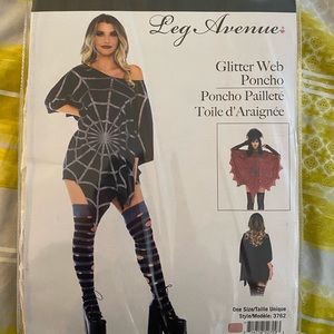 Glitter Web Poncho